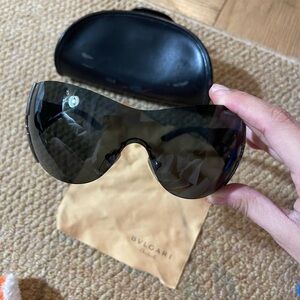 Bulgari Glossy Black Sunglasses